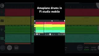 Amapiano drums in  fl studio mobile #flstudio #amapiano music #beatmaker #producer #burnaboy