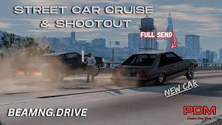 BEAMNG DRAG RACING- STREET CAR CRUISE -BeamNG.DRIVE /CRASHBOSSTV