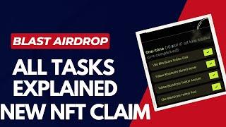 Blast Airdrop complete tasks guide || Free NFT mint guide All Tasks | Blast Airdrop