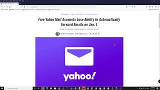 Yahoo Mail Accounts Lose Ability to Automatically Forward Emails