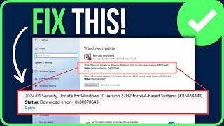 [FIXED] KB5034441 DOWNLOAD ERROR 0X80070643 | Microsoft Update Error 0x80070643 Fix
