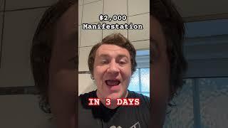 $2,000 Manifestation in 3 DAYS: 1 Imaginal Act #createyourreality #manifestingreality