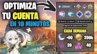 APRENDE A MEJORAR TU CUENTA EN SOLO 10 MINUTOS (Guía Actualizada 4.8) | Genshin Impact