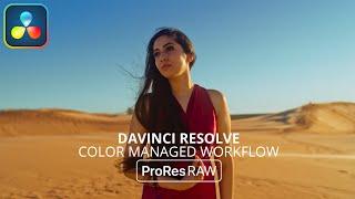 DaVinci Resolve 18 ProRes RAW Color Managed Workflows | RCM & ACES