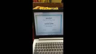 How to get Hacker Rank  Certificate