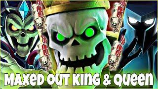 Castle Crush   SKULL KING + SKULL QUEEN + SPECTRE with SKELETONS  MAXED OUT  Castle Crush