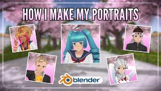 How I Make Yandere Simulator Portraits | Tutorial