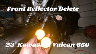 Kawasaki Vulcan 650 Front Reflector Delete