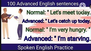 BASIC ENGLISH VS ADVANCED ENGLISH |SOUND LIKE A NATIVE ENGLISH SPEAKER #english #advancedvocab