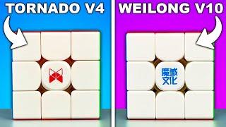 X-Man Tornado V4 vs MoYu Weilong V10 BATTLE!