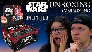 Star Wars Unlimited Niedergang der Republik Booster Display Opening deutsch | Unboxing Trader 2024