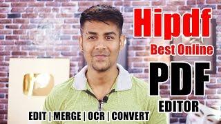 Best Online PDF Website: Hipdf | Edit, Merge, OCR, Convert Freely