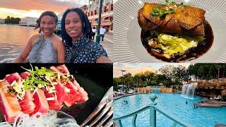 Walt Disney World Dolphin Resort | Boat Ride | Flying Fish (Potato wrapped Red Snapper) 