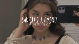Amaarae - Sad Girlz Luv Money Remix ( slowed + reverb + lyrics )