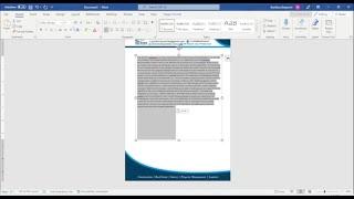 How to Insert Jpeg, PNG, PDF Letterhead in Microsoft Word with Full Width and Height then write.