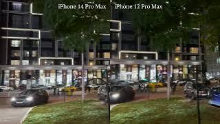 Ночная съемка видео на iPhone 14 Pro Max и iPhone 12 Pro Max