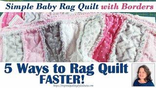 5 Ways to Rag Quilt FASTER | Lea Louise Quilts Tutorial