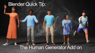 Blender Quick Tip: The Human Generator Add on