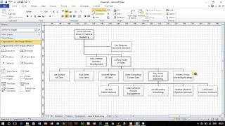 Visio Org Chart Wizard Separated by Department