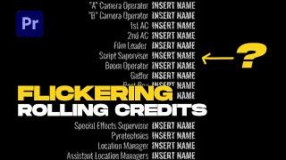 REMOVE End Credit Roll FLICKER & Add LOGOS to Rolling Film Credits