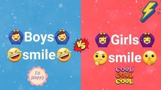 Boys smile vs Girls smile | boys crying vs girls crying