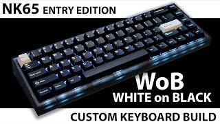 White on Black Custom Keyboard Build – Novelkeys NK65 Entry Edition – Evereglide Oreos