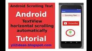 Android Scrolling text