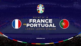 FC 24 - France vs Portugal | Round of 16 | UEFA EURO 2024 | nintendo switch [4K60] #euro2024 #fc24