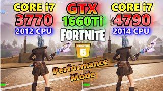 GTX 1660Ti×CORE i7 3770 4790/fortnite chapter5 Season 1/SOLO/Performance Mode/FPS Test/フォートナイト/2023
