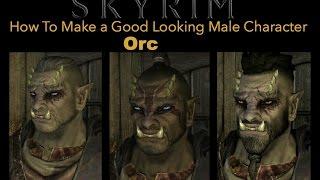 Skyrim Special Edition How To Make a Good Looking Character - Orc Male - No mods