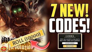 *NEWCODES!* ATTACK ON TITAN REVOLUTION CODES IN JULY 2024 - ATTACK ON TITAN REVOLUTION CODES