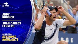 Andy Roddick vs. Juan Carlos Ferrero Extended Highlights | 2003 US Open Final