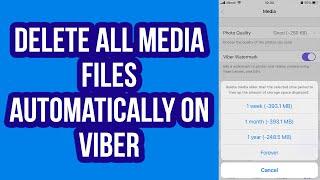 How to Delete All Media Files Automatically on Viber