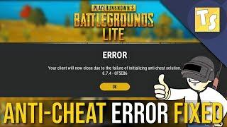 How to FIX Anti-Cheat Client Error in PUBG PC Lite 