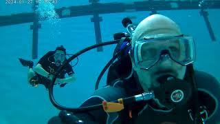 Kinsmen pool - Jan27 2024 - Daniel and Ramiro - 1st dive with BPW, self view (raw footage)