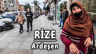 RIZE Ardeşen District Walking Tour Along the Street Turkiye 4K60fps