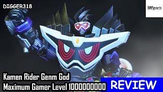 SH Figuarts Kamen Rider Genm God Maximum Gamer Level 1000000000 Toy Review 4K