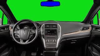 car interior green screen animation