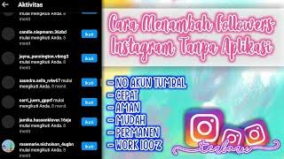 CARA MENAMBAH FOLLOWERS INSTAGRAM TANPA APLIKASI - TERBARU