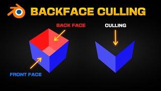 What is BACKFACE CULLING in Blender?