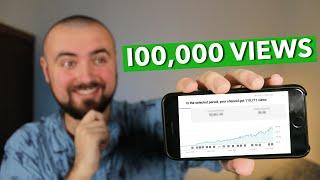 This Is How Much YouTube Pays Me For 100,000 Views.