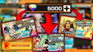 I Spent 5,500 Rainbow Diamonds On One Piece Bounty Rush To Get All Characters in The Banner