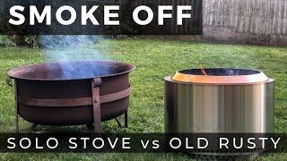 Who Smokes More?  SOLO Stove vs OLD RUSTY - 1 Hour Burn