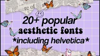 20+ aesthetic fonts | popular fonts | * helvetica font free download * | dafont
