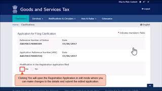 How to file clarification in GST application ||Raised by the department||step by step||