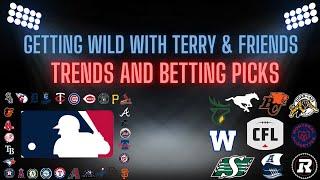 ️MLB and CFL Trends and Betting Picks for Saturday June 22nd 2024️
