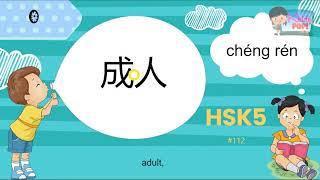 HSK5 vocabulary listening practice & test advanced level 1300 words