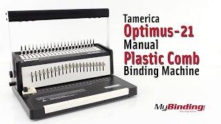 Tamerica Optimus-21 Manual Plastic Comb Binding Machine