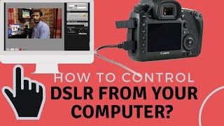 How to connect DSLR camera to computer for live view shooting?