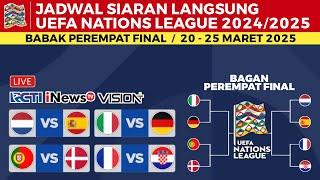 Jadwal UEFA Nations League 2025 Babak 8 Besar - Portugal vs Denmark , Italia vs Jerman - Live RCTI